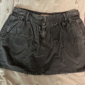 LONDONJEAN Charcoal Mini Skirt